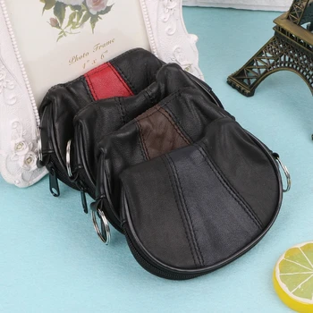 

Women Leather Coin Card Key Ring Wallet Pouch Mini Purse Zipper Small Change Bag
