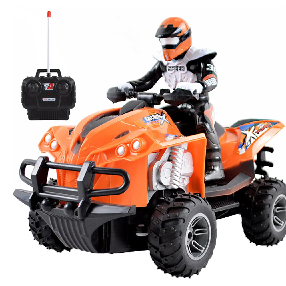 

Wear Resistant Fun Model Racing Boys Electric Toy Quad Bike RC Motorcycle Simulated Driving High Speed Rechargeable Children