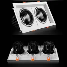 Super Bright Recessed square LED Dimmable Downlight COB 10w 20W 30w LED Spot light LED decoration Ceiling Lamp AC110V 220V 1pcs 10w 20w 30w 110v 220v led dimmable ceiling downlight recessed led wall lamp spot light with led driver for home lighting