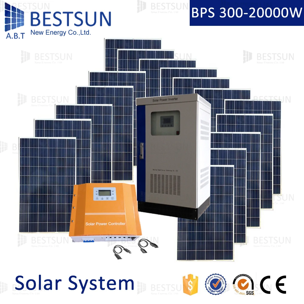 Off grid 15kw 20kw a day solar generator system/ Home photovoltaic