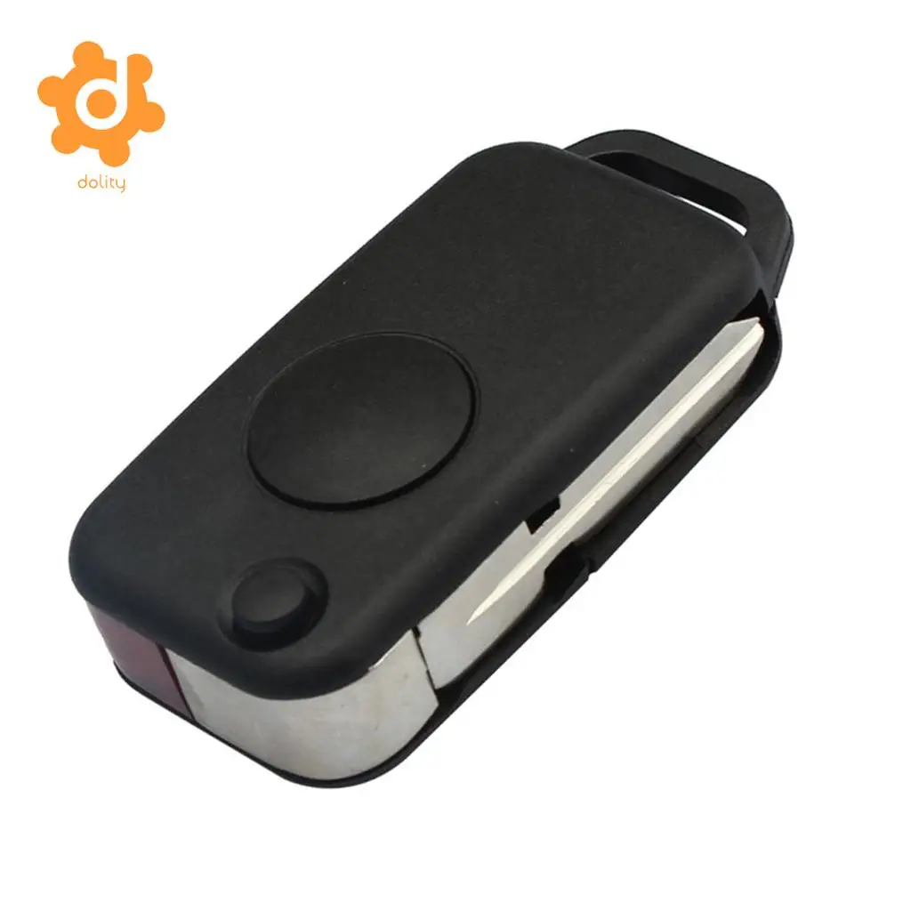 1 Button Uncut Smart Flip Folding Remote Key Case Shell for Mercedes Benz