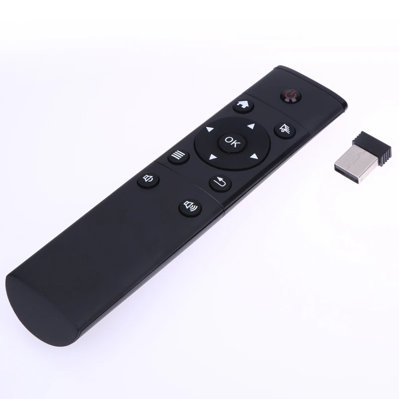 الأسود العالمي FM4 2.4 GHz اللاسلكية التحكم عن بعد مع USB استقبال استبدال للكمبيوتر التلفزيون العارض للتلفزيون الذكية