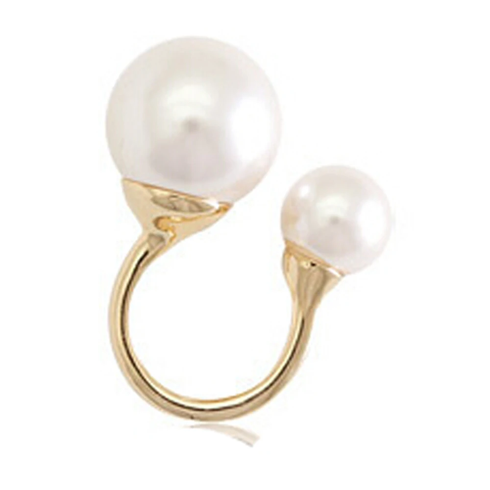 

2019 New Arrivals Hot Fashion women's Ring Shoot Accessories Imitation Pearl Size Adjustable Ring Opening Women Jewelry F60