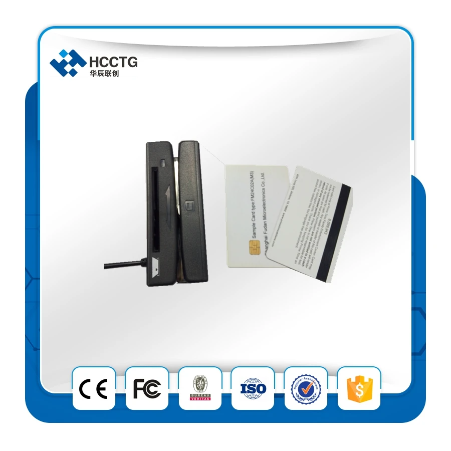 Магнитная полоса MSR и IC карты комбо ридер/скиммер с бесплатным SDK HCC100