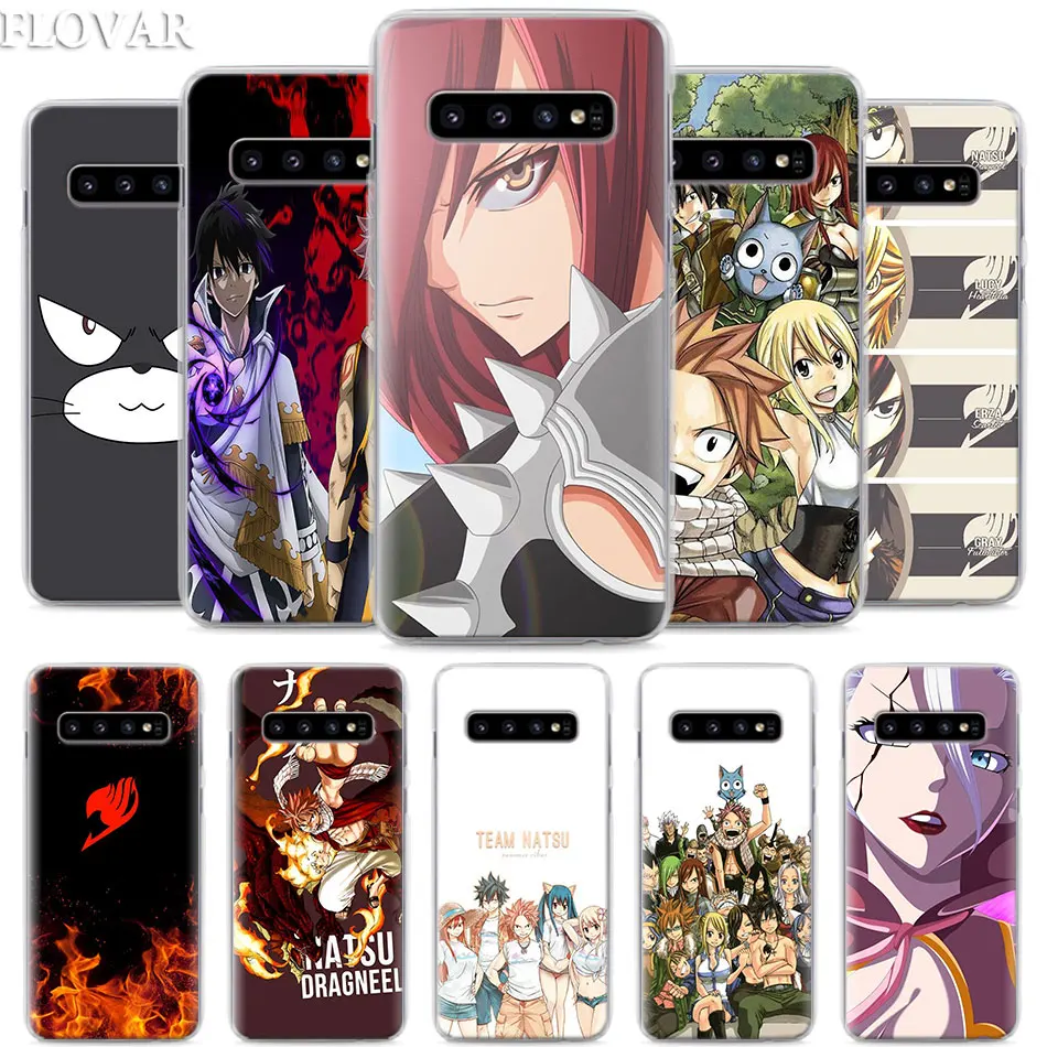 

Anime Manga Fairy Tail Phone Case for Samsung Galaxy S10e S10 Plus S7 S8 S9 Plus Note 8 9 M10 M20 M30 Hard Case Coque