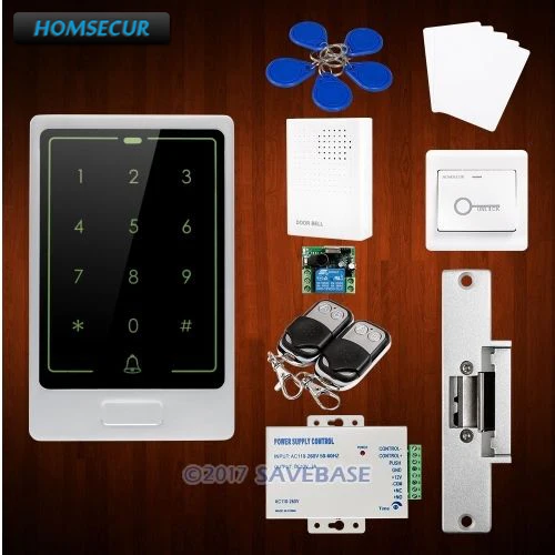 

HOMSECUR Waterproof Anti-Vandal 13.56Mhz IC Metal Access Control System with Touch Keypad