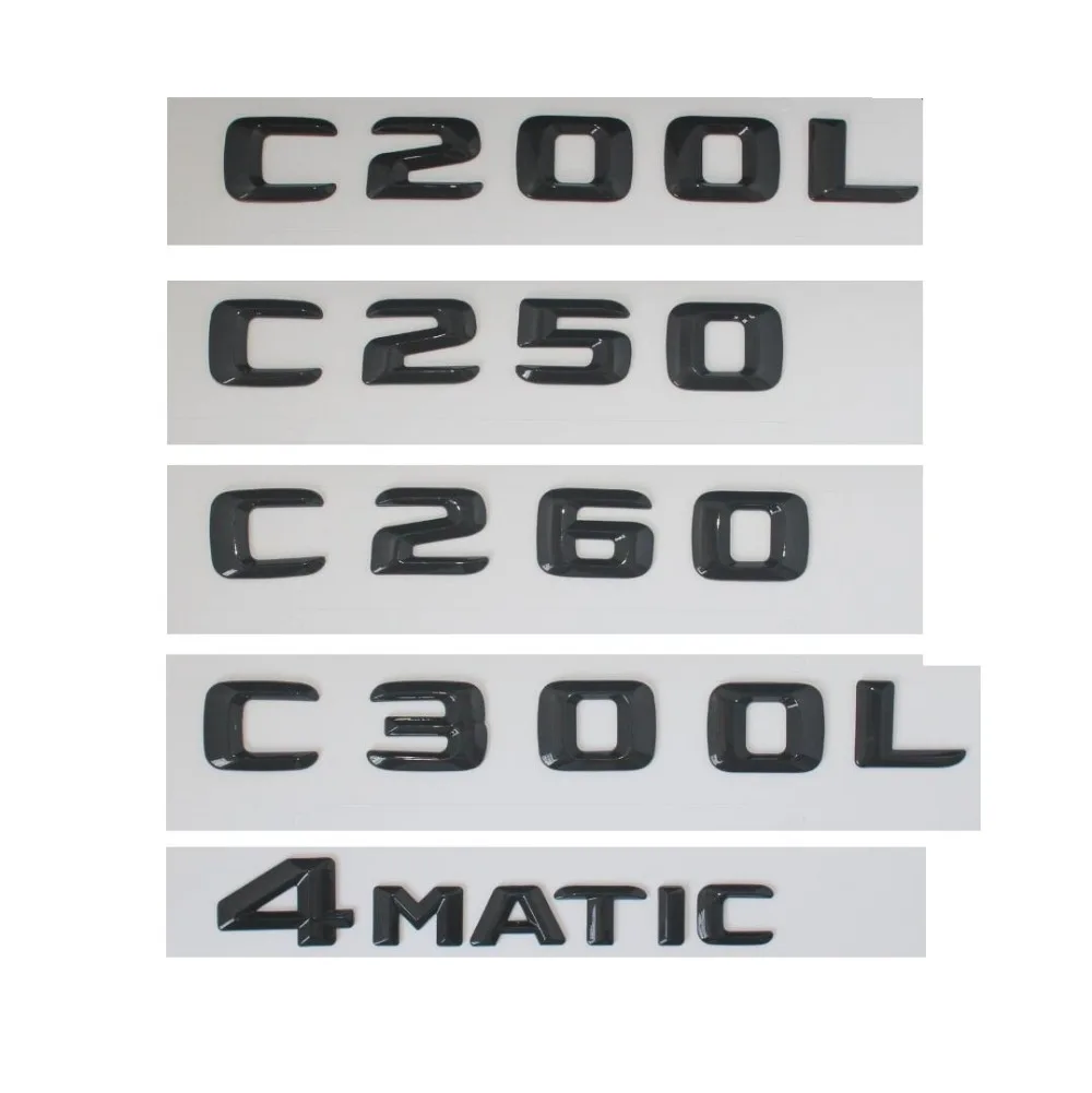 for Mercedes Benz AMG W202 W203 C-Class C230 C350 C400 C32 C36 Trunk Rear Lid Emblem Badge Alphabet Letter Decal Color Name: C36