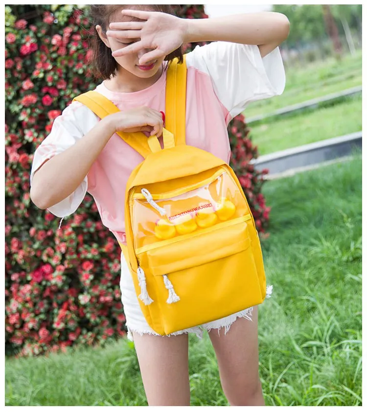 Pato Mochila Saco de Ombro Ocasional Da