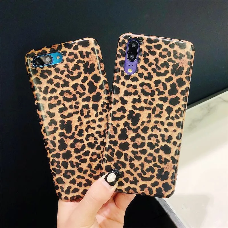 

Leopard Matte Soft Case For Huawei P20 LITE cover Cases P20 Pro p 20 Mate 10 Pro fundas silicone honor 10 nova 3 i 3e case