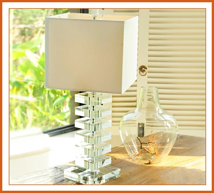 

YOOK 30*72CM Crystal Art LED Table Lamp Bedroom Bedside Living Room Table Lamp Modern Creative Luxury Table Lamp 220V 27E