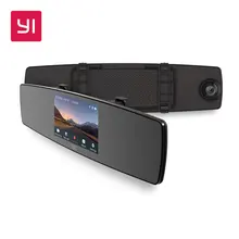 YI Mirror Dash Cam Dual Dashboard font b Camera b font Recorder Touch Screen Front Rear