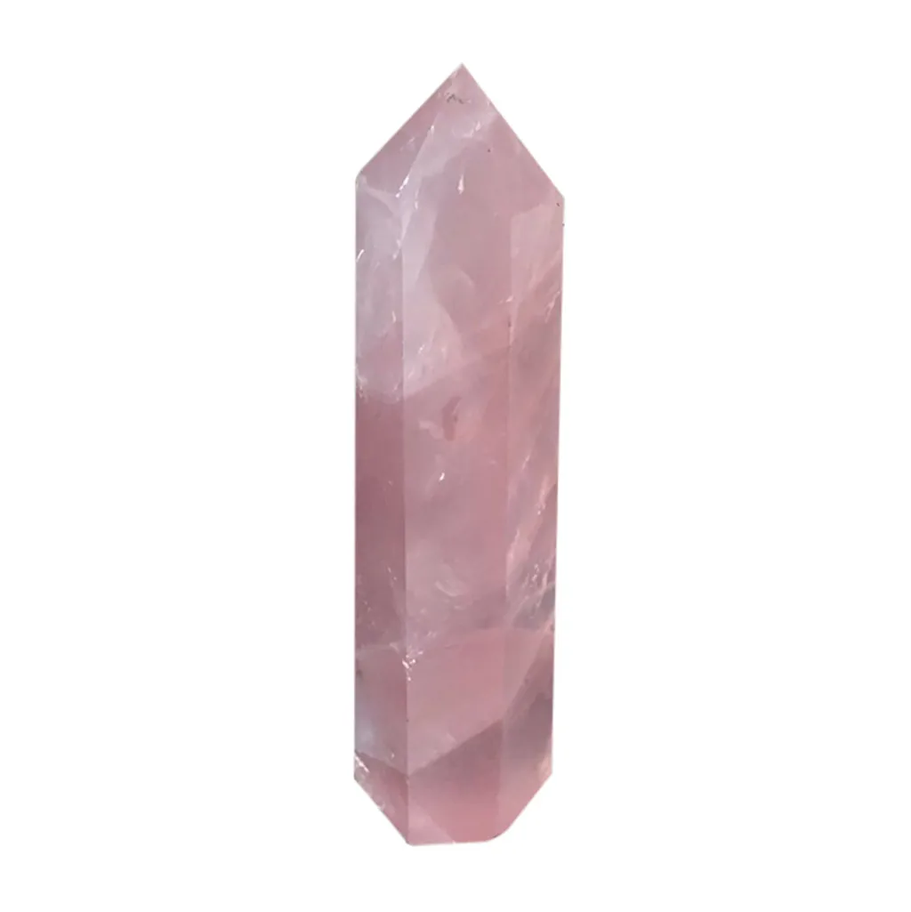 40-50 мм Природный камень розовый стразы из розового кварца исцеление палочкой Природный камень ручной полированный домашний камень ремесло#10