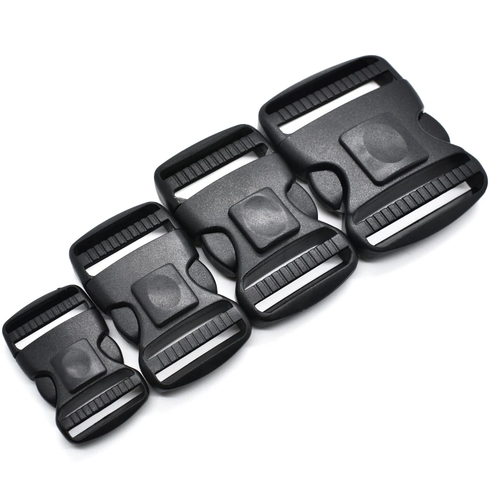 50pcs/pack Plastic Dual Adjustable Side Release Buckles Molle Tatical