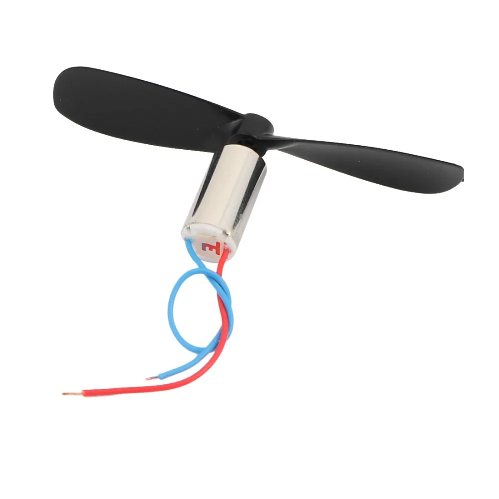 

UXCELL DC 1.5V 40000RPM 6mmx12mm Coreless Motor w CCW Propeller for RC Helicopter, Micro Four Axis Aircraft