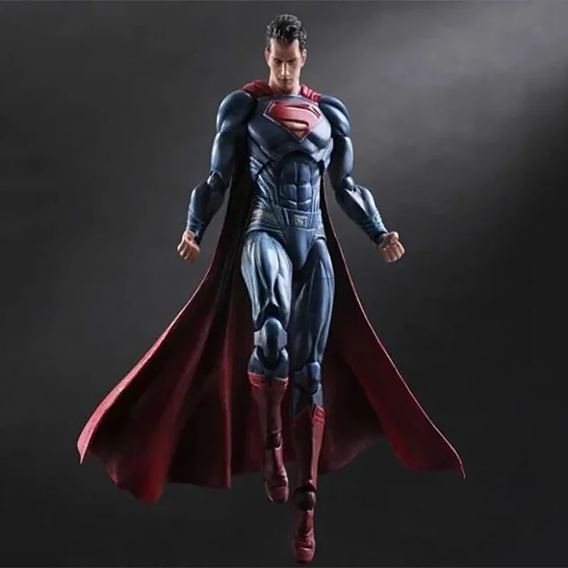 

25cm Play Arts Superman Sign in Anime Movie Batman Superman Super Hero Action Figure Collection Model Toys