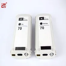 2 stücke Grau + Matte black Kompatibel HP70 LG tintenpatrone für hp 70 Z2100 Z3100 Z3200 Z5200 drucker 130 ML tinte patrone