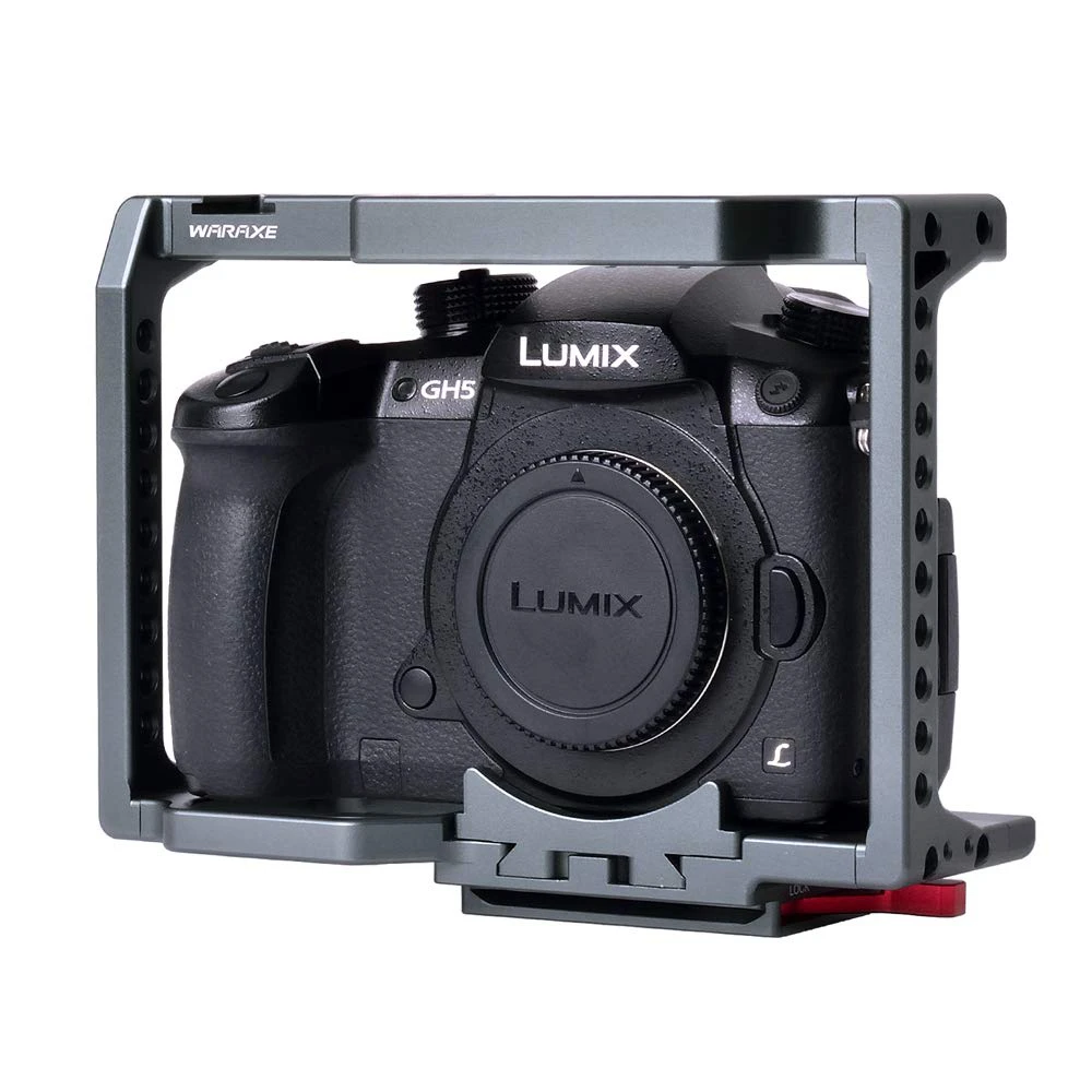 Видеокамера клетка стабилизатор алюминиевый сплав для Panasonic Lumix GH5/GH4 GH5s для крепления микрофона монитор светодиодный светильник