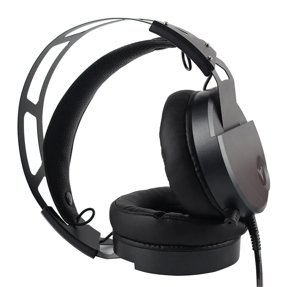 Askmeer USB Gaming Headset casque Best Stereo Super Big Earmuffs Game Headphones with Mic Microphone Led Light for PC Gamer (3)