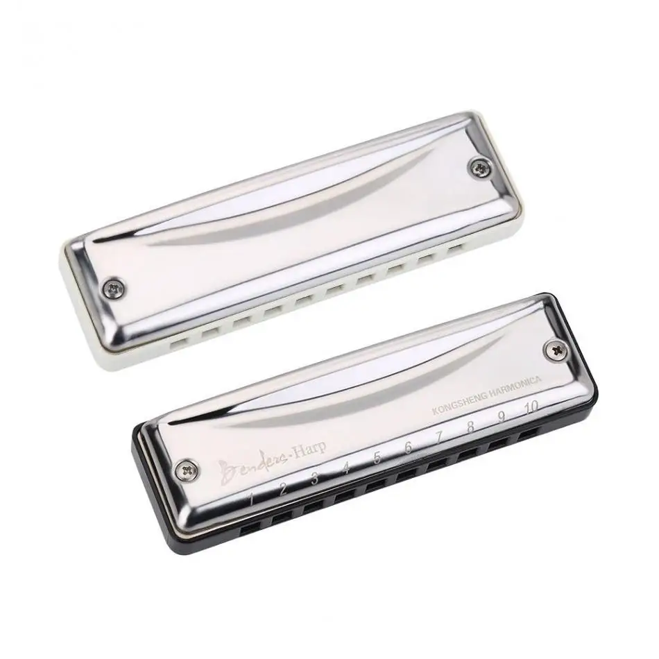 

10 Holes C Key Harmonica Blues Harmonica Performance Training Folk Harmonica Musical Instrument Gift with case