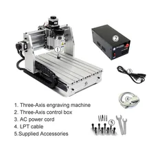 cheap mini hobby LY MINI CNC woodworking router wood planner for Milling machine update 2520T