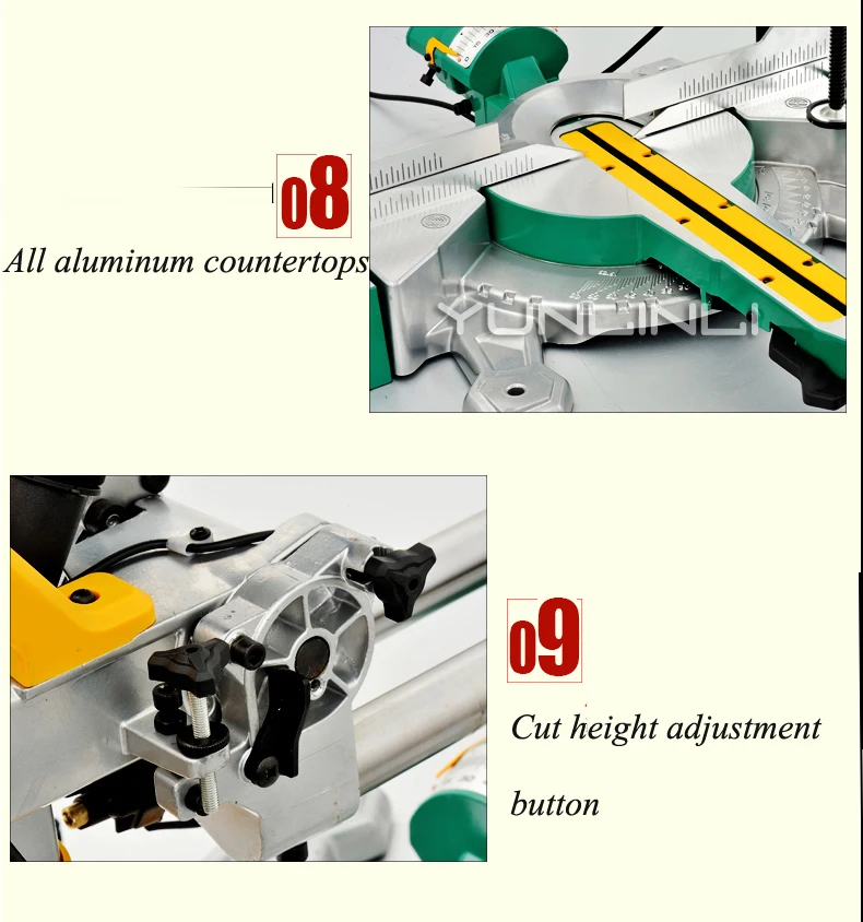 12 дюймов электрический стол пилы рычаг пилы косой угол Multi al Деревообработка резка машины J1G-ZP4-305
