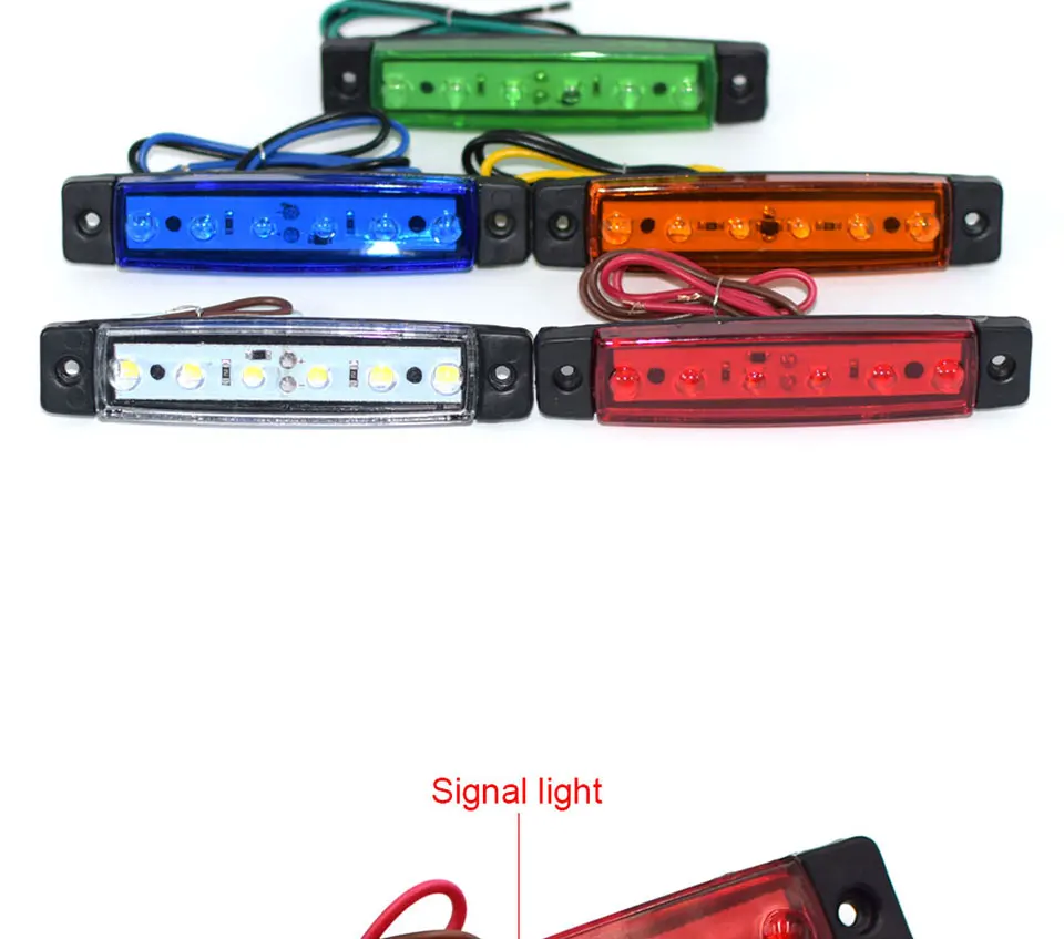 DC 12V 24V Auto External Light Source Red Blue Yellow Green White SMD LED Brake Lamps Truck Car Turn Signal Light Bulbs (14)