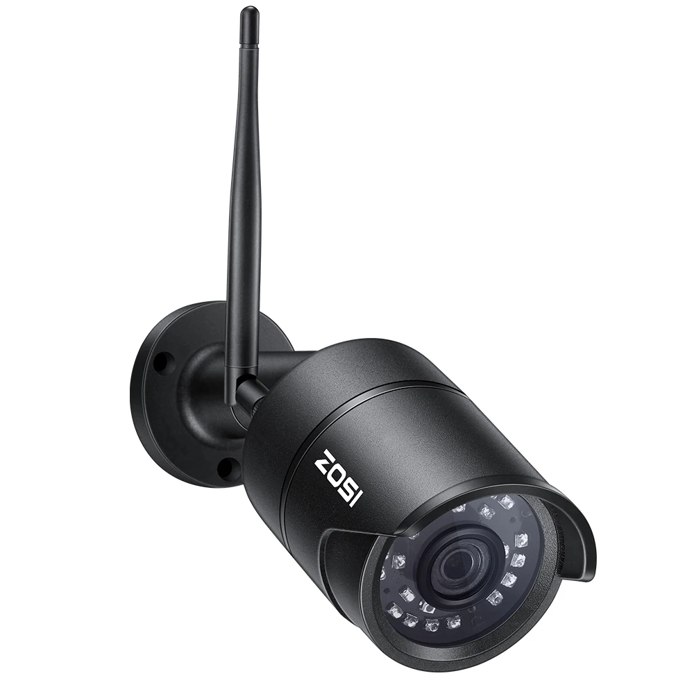 

ZOSI 1080P Wireless WIFI IP Camera Onvif Outdoor Security Bullet IR Night Vision Pre-installed 16GB SD Card