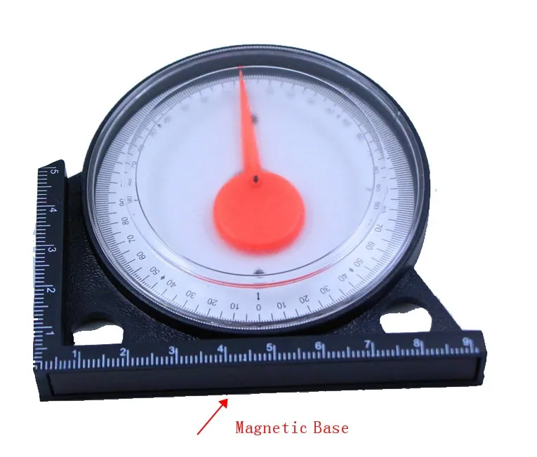 Мини-Инклинометр транспортир измеритель уровня наклона Угол искатель Клинометр угол наклона метр с магнитным основанием