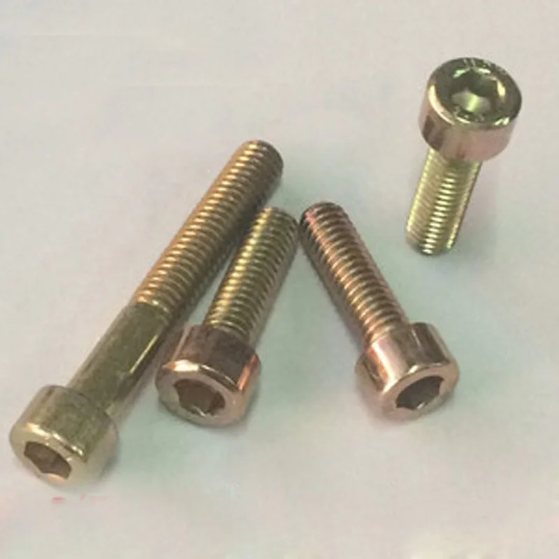 M8 Hex socket Bolt Cylinder head Screw 8.8 Grade Color zinc Screws 10
