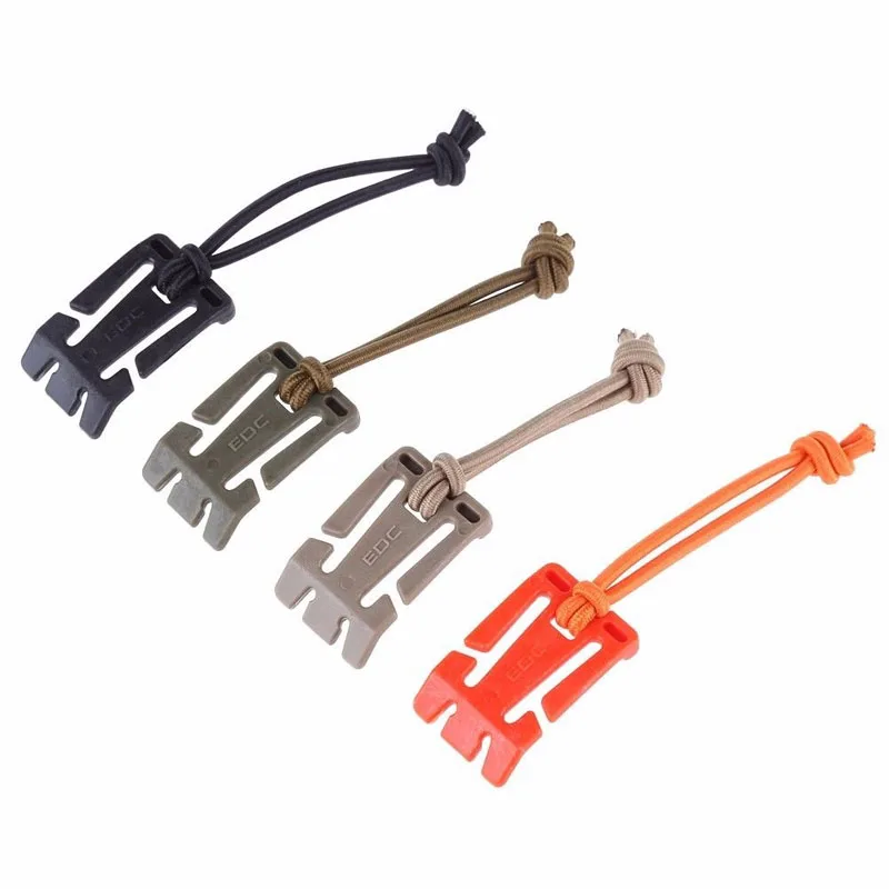 Lot 4pcs EDCGEAR Practical Winding Clip Nylon Bungee Cord EDC Gathering