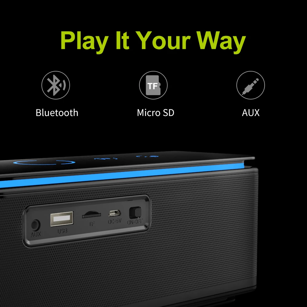 ZEALOT S7 динамик с сенсорным управлением динамик s Bluetooth беспроводной 4 драйвера аудио домашний Музыкальный театр 3D стерео система компьютерные телефоны