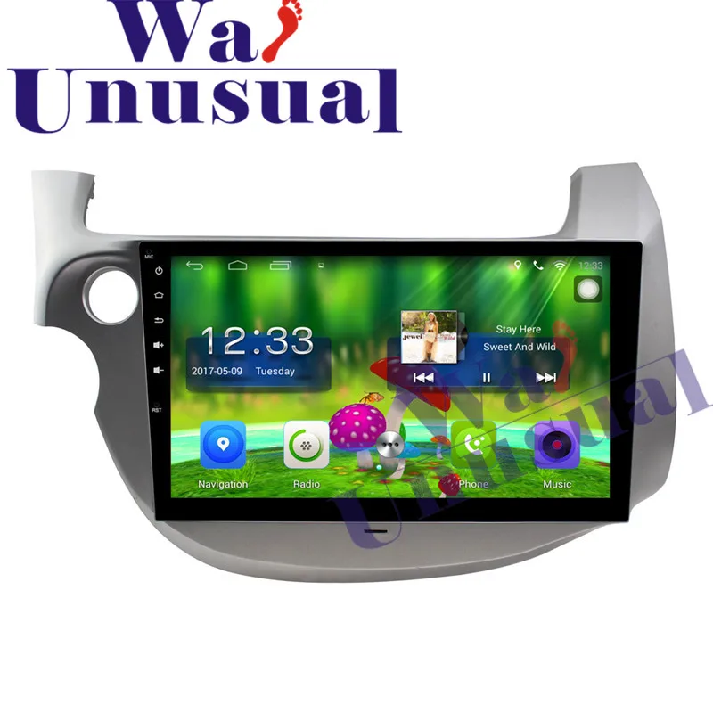 10.1 "4 ядра 16 г Android 6.0 автомобиль Радио плеер GPS навигации для Honda Fit 2008 2009 2010 с GPS WI-FI BT 3G 1024*600 Карты