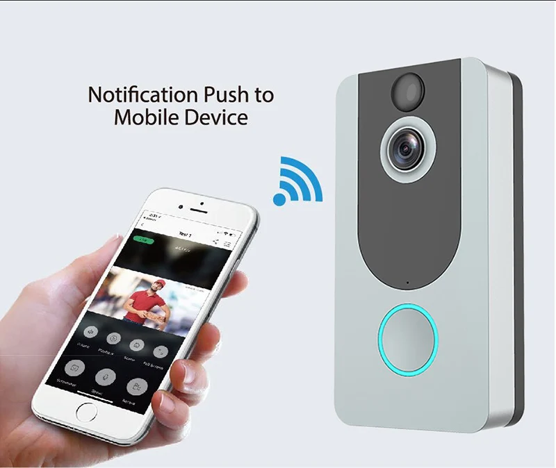 

720P Wide Angle Wireless WIFI Doorbell Low Power Comsunption
