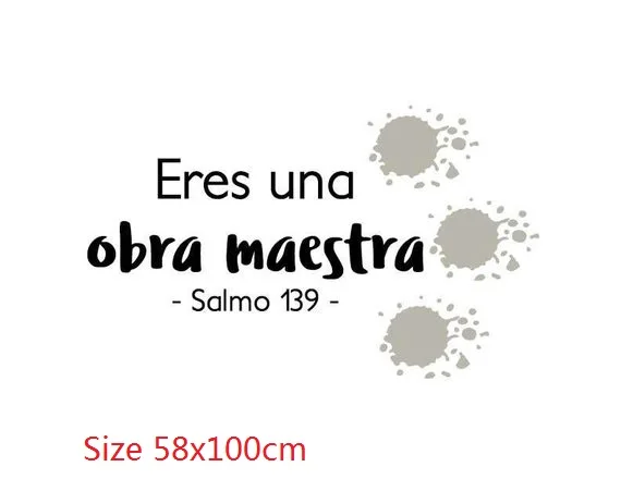Este Es El Dia Salmos Виниловая наклейка для гостиной спальни украшения дома|Наклейки на