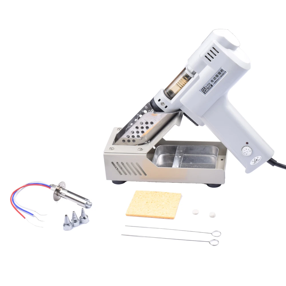 

3PCS 1.0 1.5 2.0MMElectric Vacuum Desoldering Pump Solder Sucker Gun GAOJIE Suction tin gun S-993A 995A tip BIT 100W