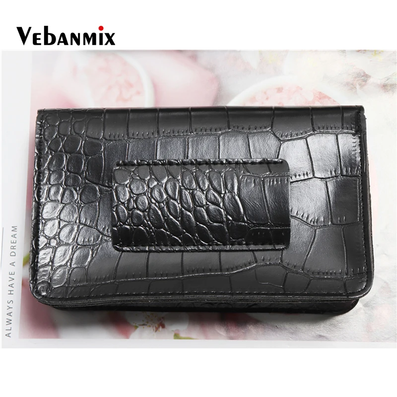 Vebammix модная поясная Сумка женская кожаная поясная сумка дамские поясные сумки винтажная черная поясная Сумка дорожная поясная сумка