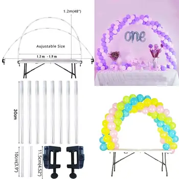 

Wedding Decor Balloon Display Stand Detachable Balloon Arch Pole Support Frame Wedding Birthday Party Decor Balloon Arch Stand