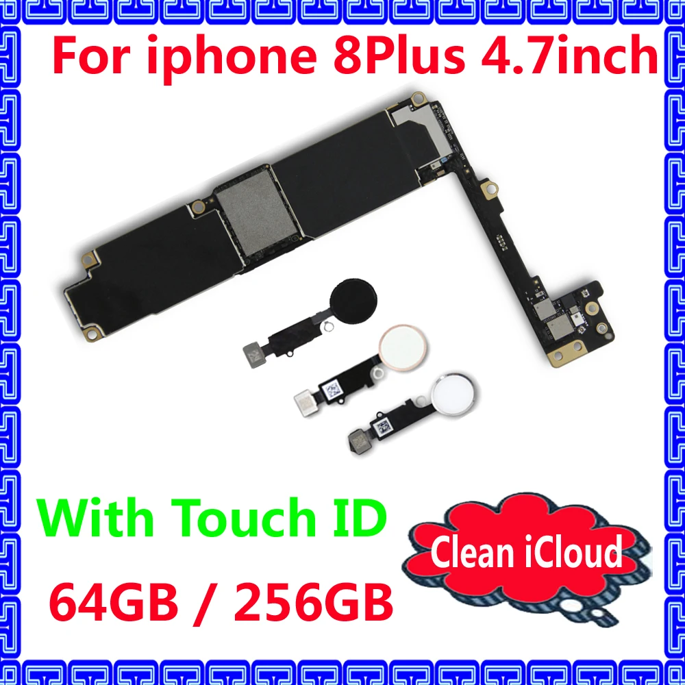 Для iphone 8 Plus 64 Гб 256 ГБ оригинальная материнская плата IOS система разблокированная
