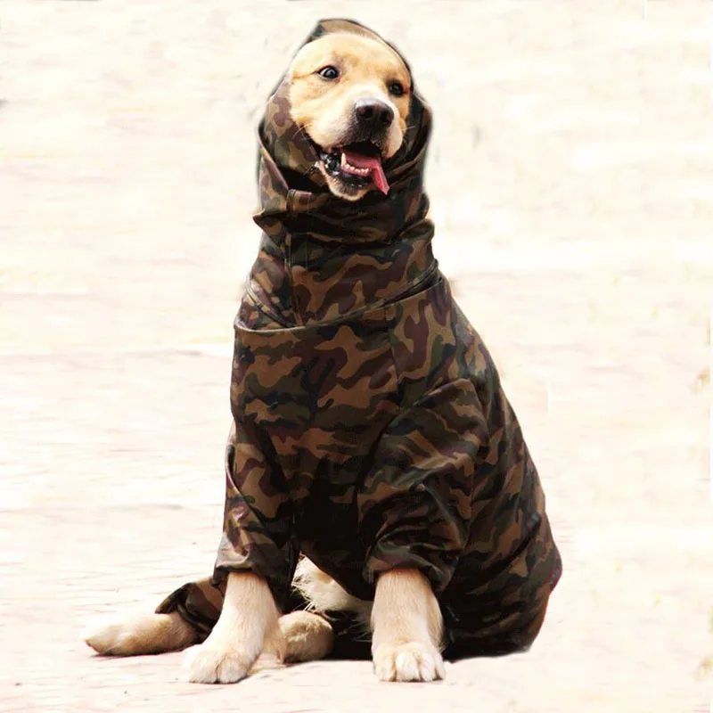 Дождевик для больших собак Хаски самоед большие собаки 6 размеров водонепроницаемый мужской и женский Дождевик куртка одежда костюмы Комбинезоны