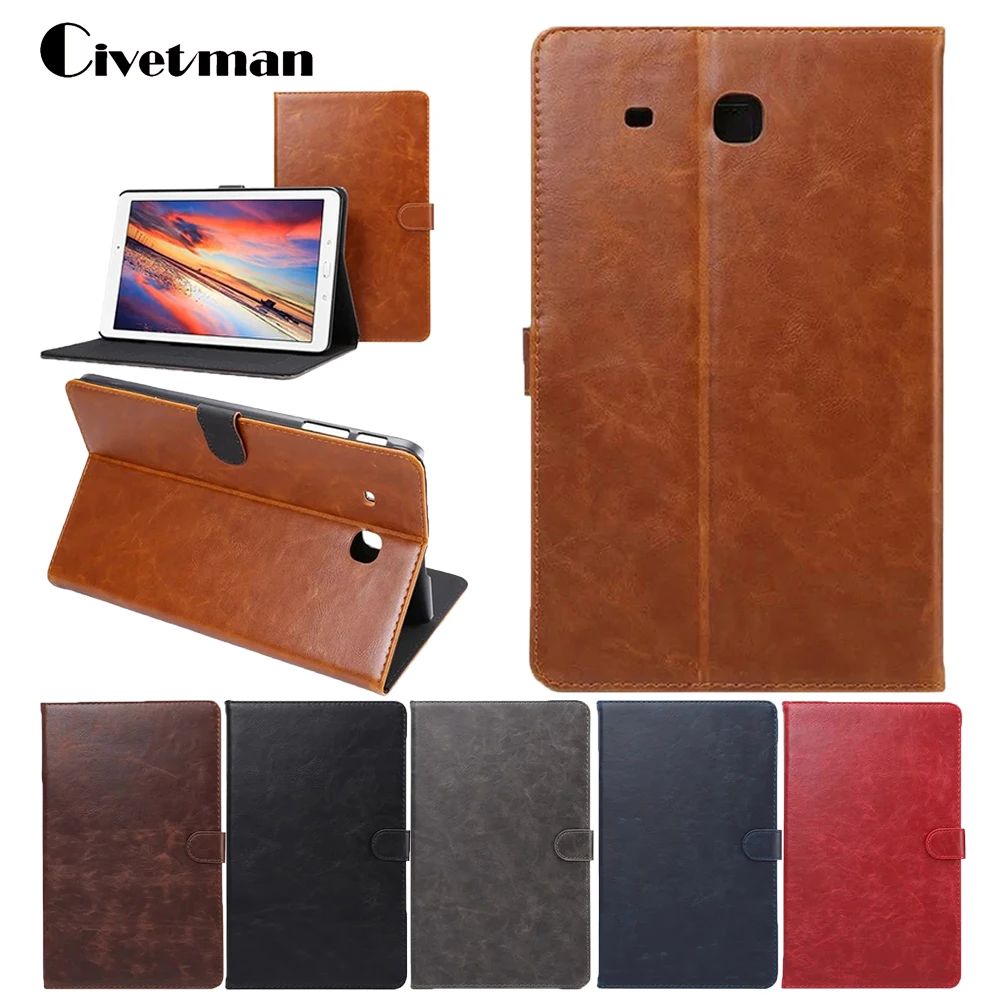 

Luxury PU Leather Case for Samsung Galaxy Tab E 9.6 T560 T561 T565 Business Flip Smart Tablet Cover for Galaxy Tab E 9.6 T560