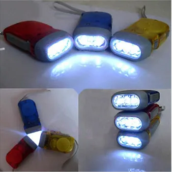 

Dynamo Flashlight Manual Generation LED Flashlight pinching torch hand-made lamp outdoor Hiking camping adventure