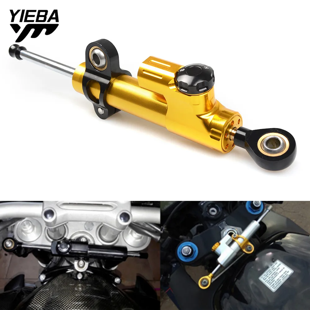 ER 6N Universal Aluminum Motorcycle Damper Steering Stabilize Safety