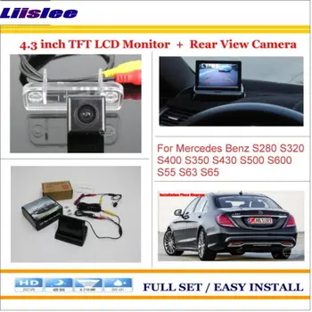 

Liislee For Mercedes Benz S280 320 400 S350 430 S500 S600 S55 S63 Car Rear Camera + 4.3" =LCD Monitor = 2 in 1 Parking System