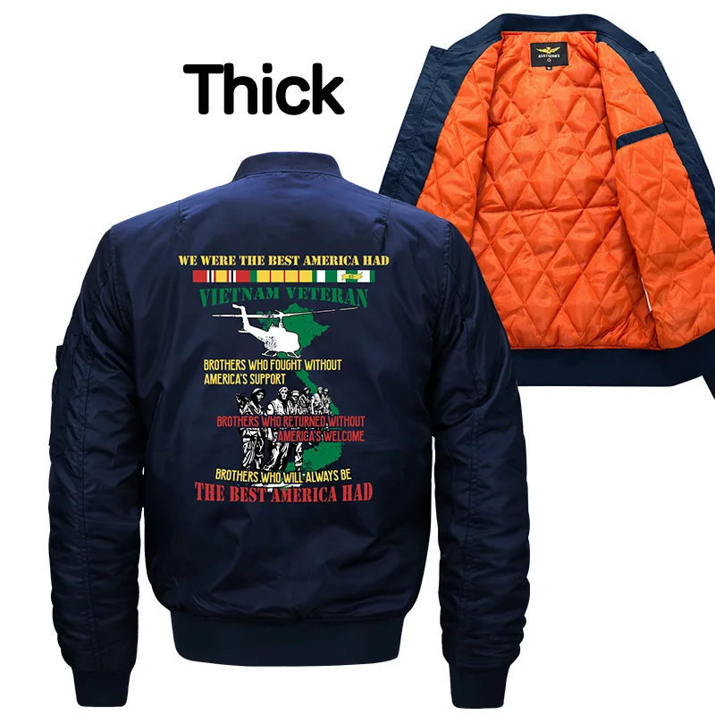 

2019 Winter Military Clothing Casual Men Pilot Jacket Air Force One MA1 Mens Bomber Jackets Stand Collar Baseball Uniform Parka