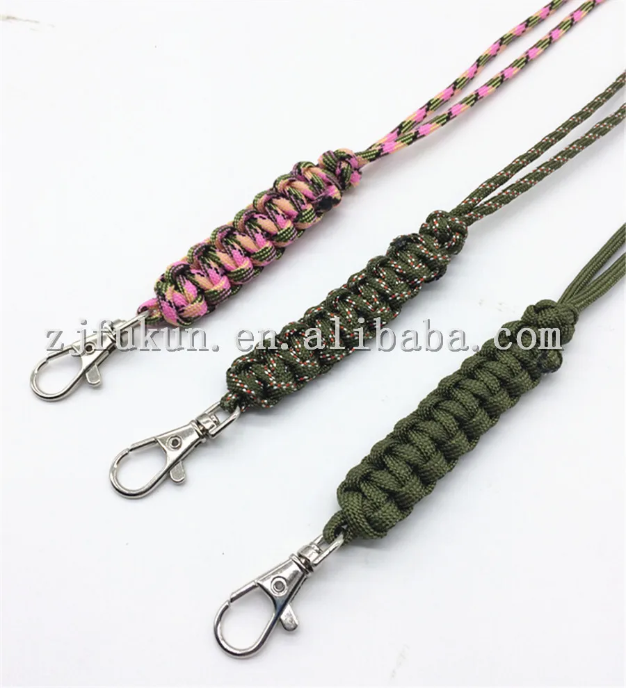 Fashion Handmade 550lb Paracord Survival Necklace With Lobster Clasp
