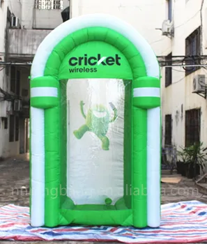 

Free shipping 2.2m*2.2m*3.2m inflatable money booth for business promotion