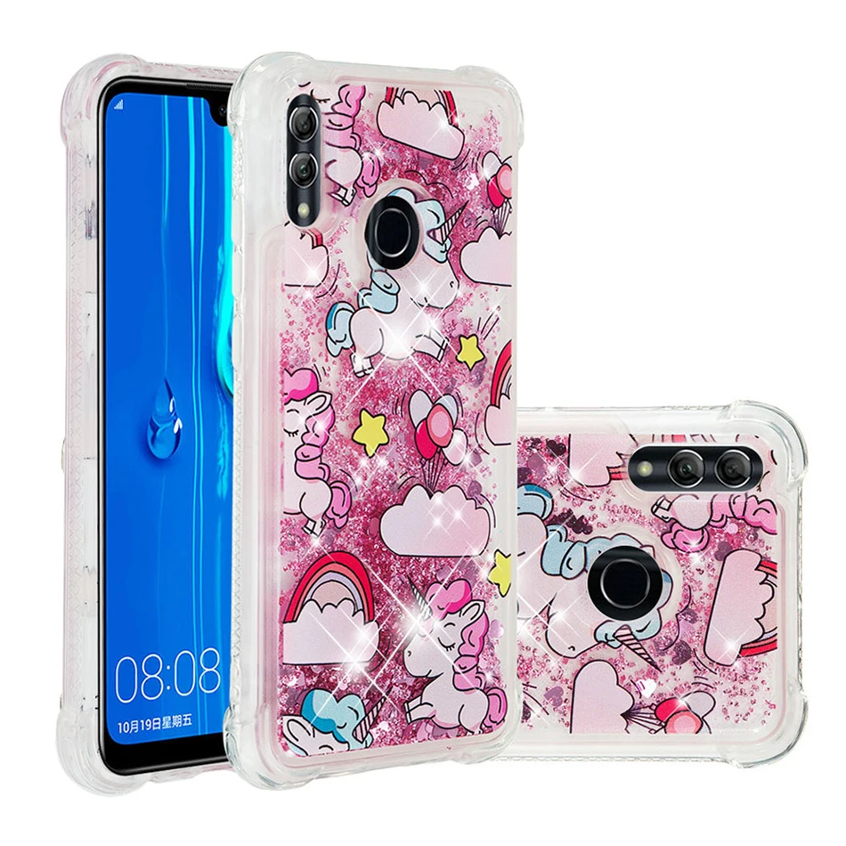 Чехол с блестками зыбучим песком для Huawei P30 Lite P20 Pro P8 2017 Mate 20 10 P9 Smart P 2019|Бамперы| |