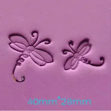 Стрекозы узор мини "сделай сам" для мыла Штамп 4*2,8 см ZZ002