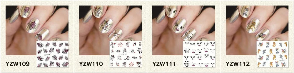 YWK 1 лист Горячие золотые стикеры 3D на ногти Nail Art DIY ногтей декоративные наклейки фольга обертывания Маникюр Инструменты для укладки(YZW-6029