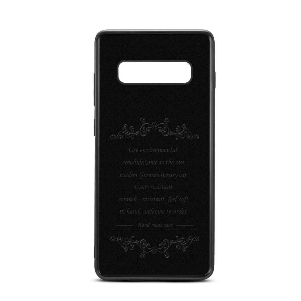 Genuíno de Luxo Negócio com Slots Case para Samsung Couro Estilo Cartão Telefone Volta Galaxy S10 Plus Nota 9 Capa 6 samsung galaxy s10 plus s10 nota 9 capa